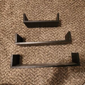 Modern Black Wall Shelves